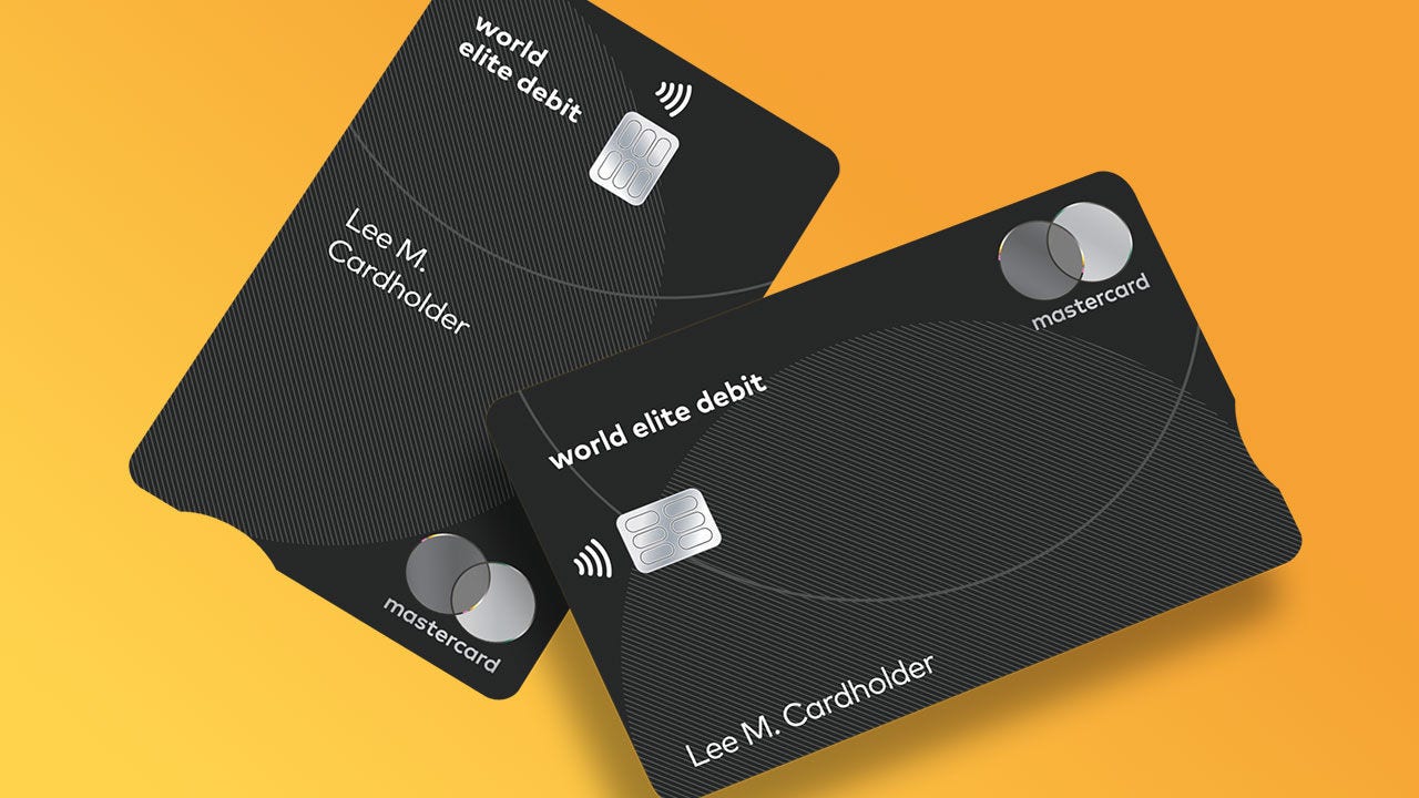 World Elite Debit Mastercard cards.