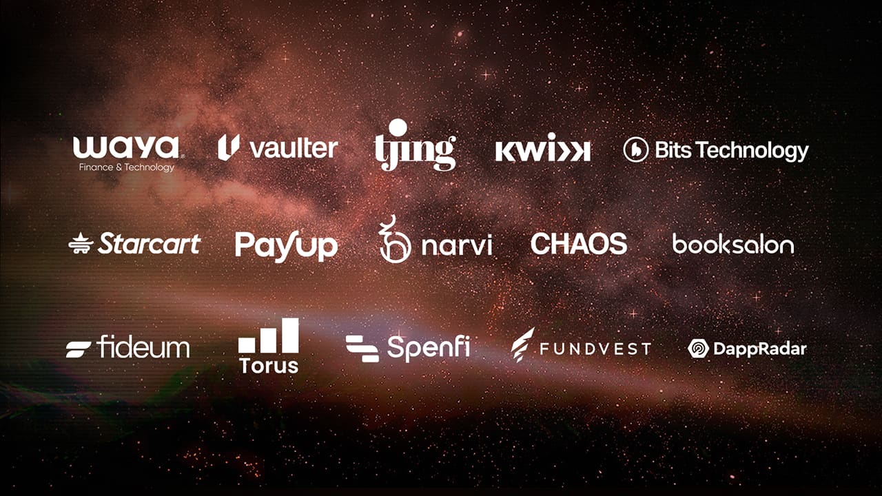 many startup logos dark space 2023