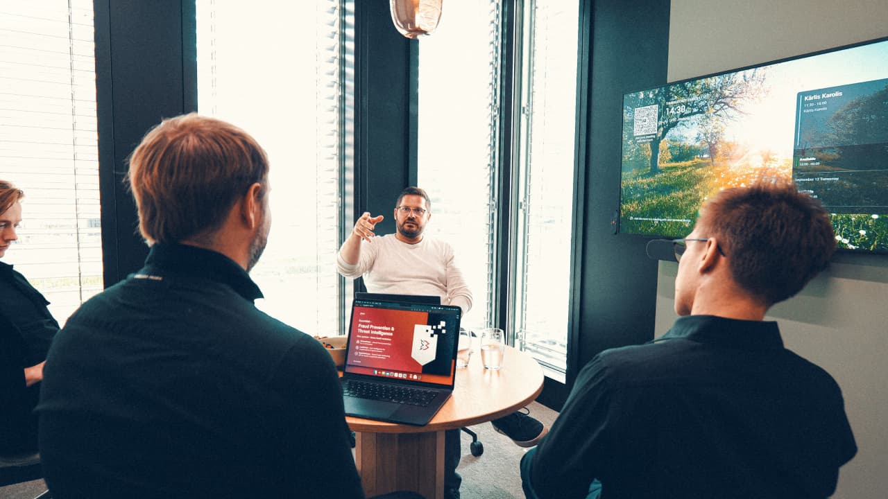 people having presentation in an office