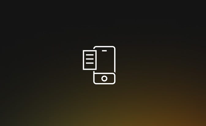 Una ilustración de un documento en papel y un teléfono inteligente