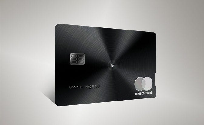 World Legend Mastercard.