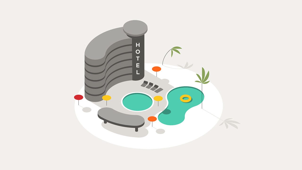 Illustration hotel.