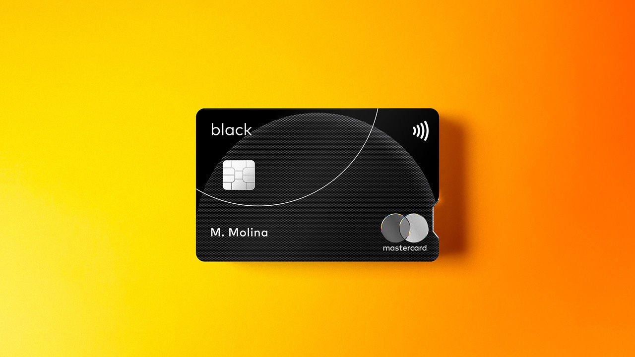 Tarjetas de crédito Mastercard Black.