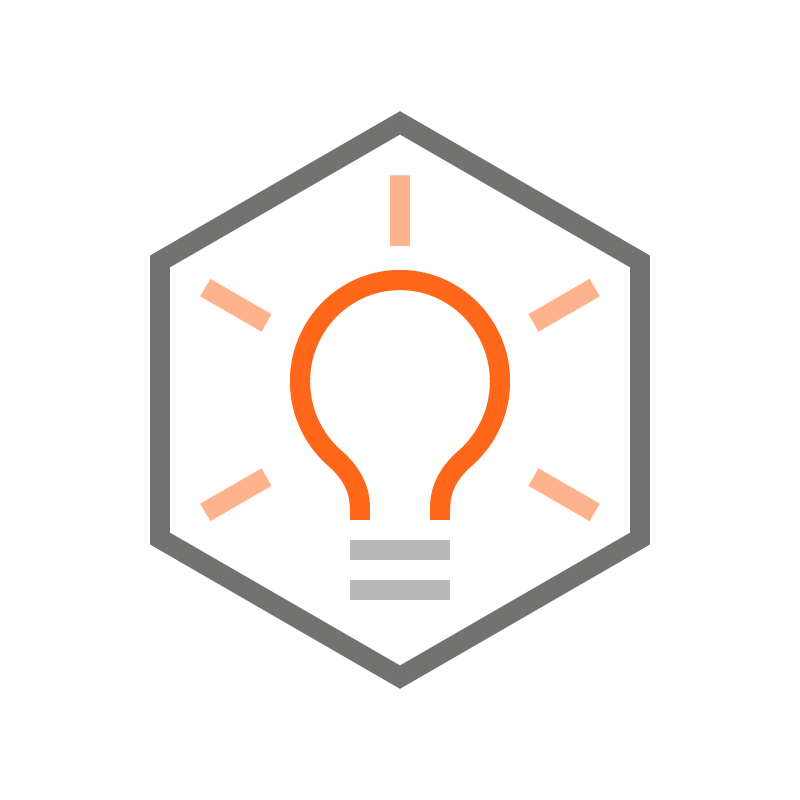 Icône de design thinking
