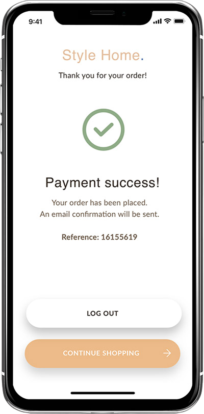 Checkout experience step 5