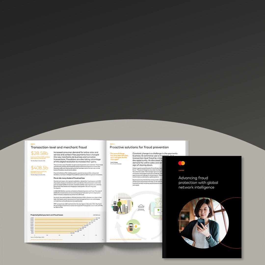 Portada del ebook sobre IA contra el fraude en transacciones y el monitoreo de comercios.