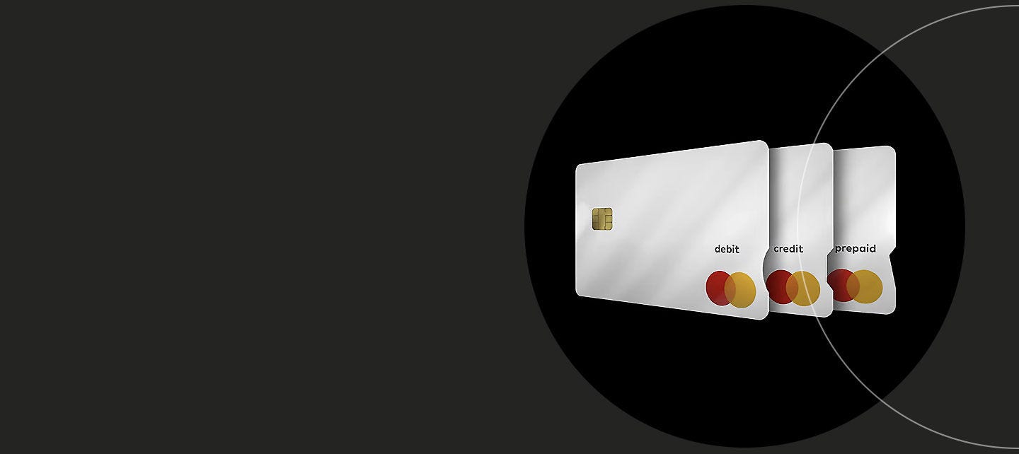 Cartes de débit, prépayées et de crédit Mastercard Touch Card.