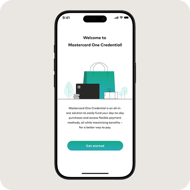 A GIF showing the steps to enrol and get started with one credentials.