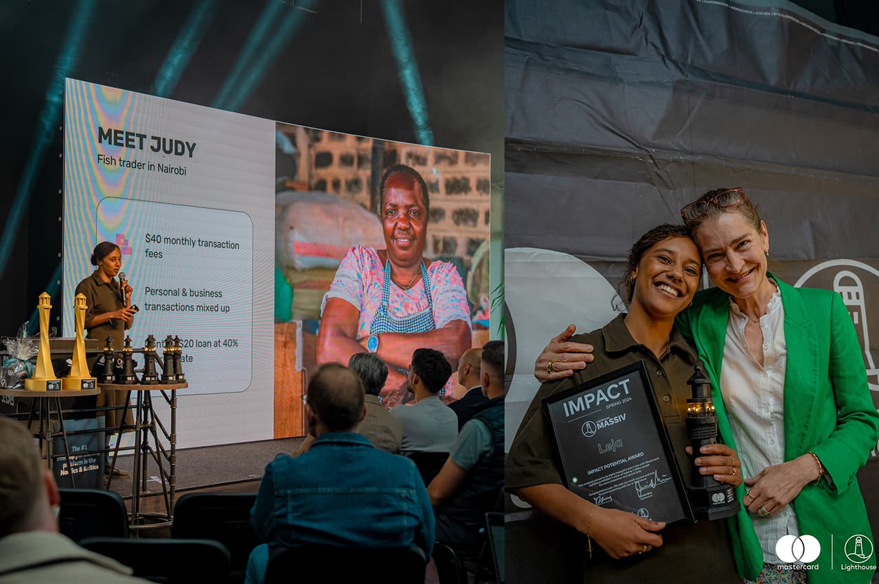 leja impact award stage presentation