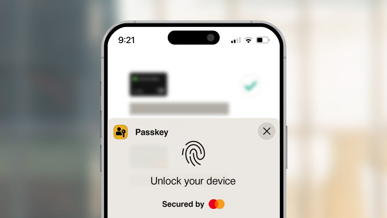 Passkey "Desbloquea la pantalla de tu teléfono".