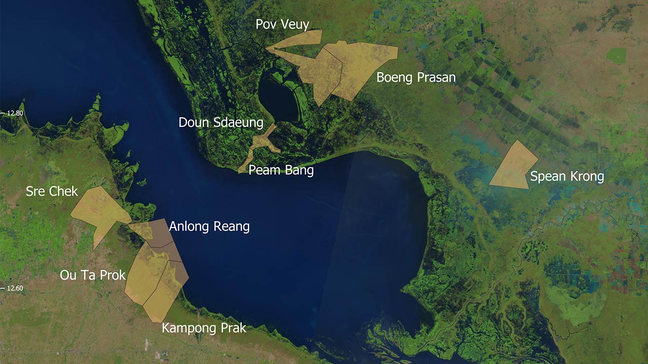 Carte du Cambodge.