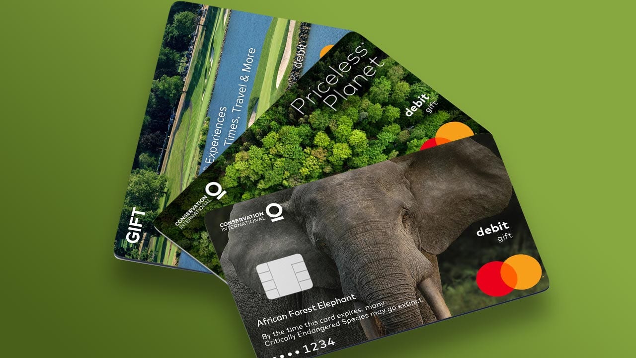 Tarjetas de regalo Mastercard.