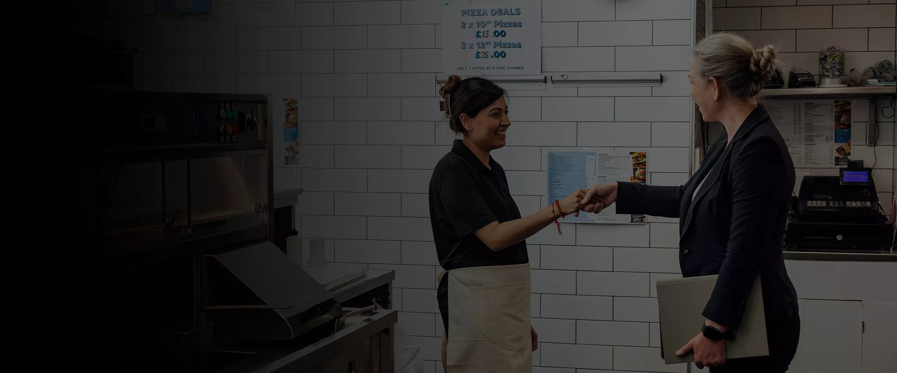 Women shaking hands