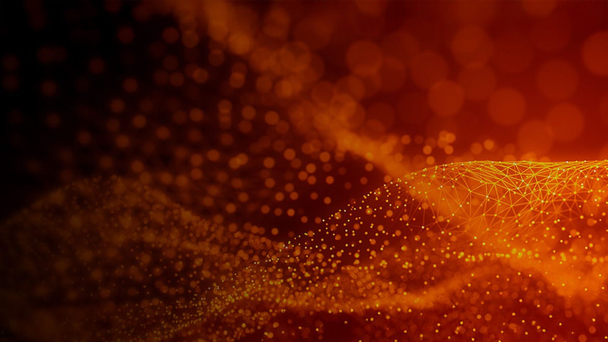 Señales digitales Mastercard sobre un fondo oscuro.