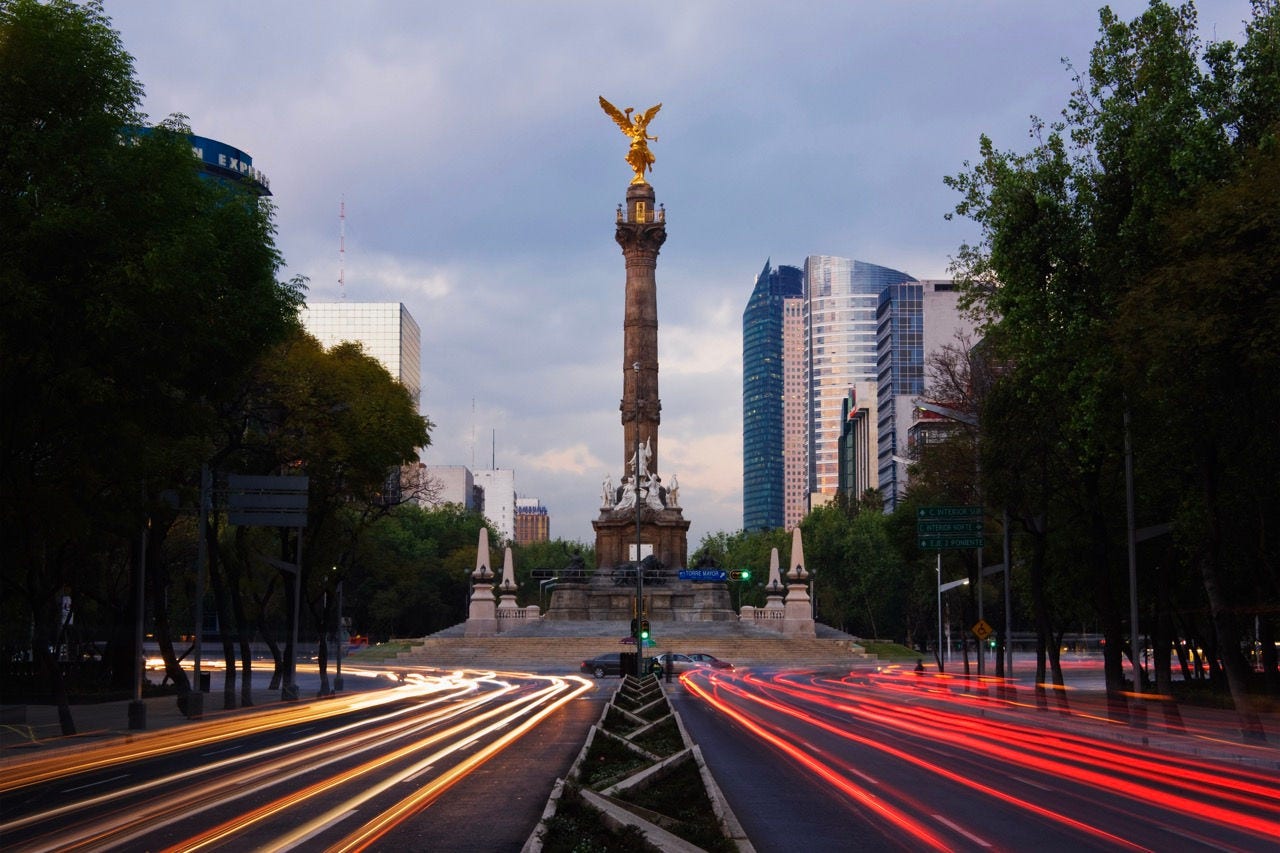 Sao Paolo at sunset.