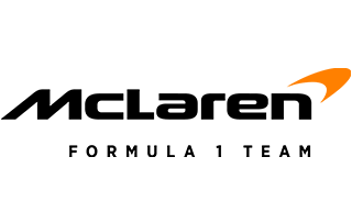 Logotipo del equipo de Fórmula 1 de McLaren.