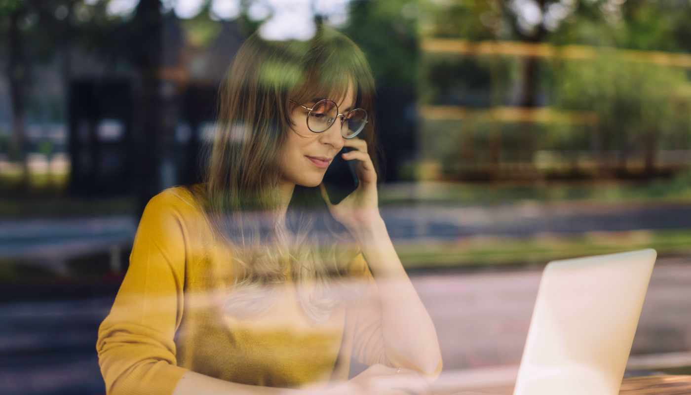Woman on phone