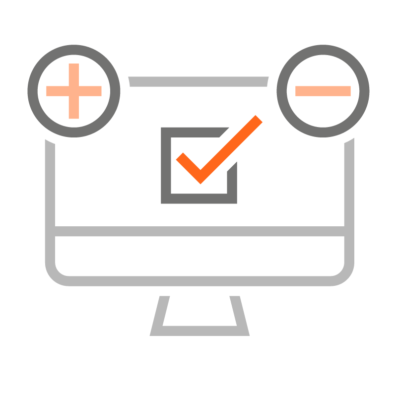 Spending check parameter icon