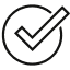 Check mark black mc icon