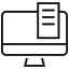 Pay bill online black mc icon 
