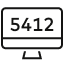 Virtual account number black mc icon 